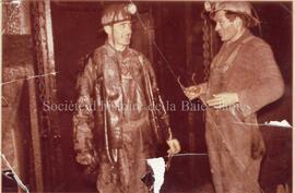 Louis-Philippe Savard avec un compagnon de travail à la mine Cedar Bay