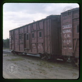 Wagons de train, Canadien National.
