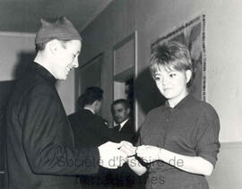 Frère Clément Larose et Micheline Bouchard.