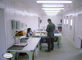 Cafétéria à l’intérieur de l’usine Domtar à Lebel-sur-Quévillon
