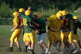 Match de l'équipe de football Troïlus de Chibougamau.