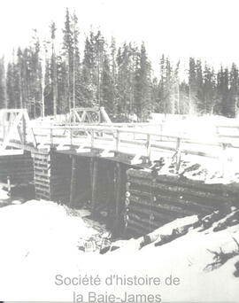 Pont en hiver sur la route de Chibougamau