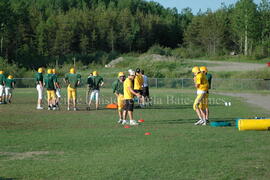 Match de l'équipe de football Troïlus de Chibougamau.