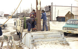 Mise en place du corps du Christ à Lebel-sur-Quévillon