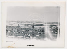 Paysage, expédition d’arpentage des lacs Nichicun et Naokokan, hiver 1941-1942.