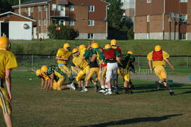 Match de l'équipe de football Troïlus de Chibougamau.