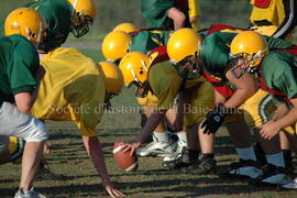 Match de l'équipe de football Troïlus de Chibougamau.