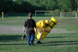 Match de l'équipe de football Troïlus de Chibougamau.