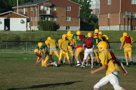 Match de l'équipe de football Troïlus de Chibougamau.