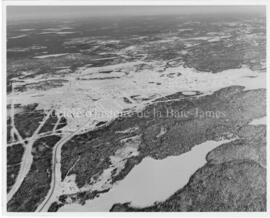 Vue aérienne de Chibougamau