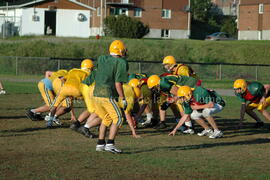 Match de l'équipe de football Troïlus de Chibougamau.