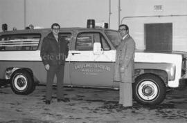 Réal Alarie d’Amos et un autre homme avec un nouveau service ambulancier à Lebel-sur-Quévillon