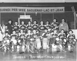 Champions de hockey Pee-Wee avec Marcel Poitras et le frère Clément Larose