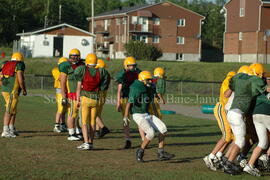 Match de l'équipe de football Troïlus de Chibougamau.