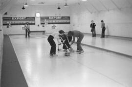 Partie de curling aux finales des Jeux du Québec à Chapais