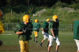 Match de l'équipe de football Troïlus de Chibougamau.