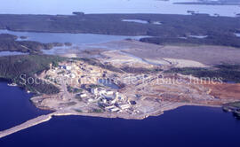 Aerial Campbell Chibougamau Mines and Merrill