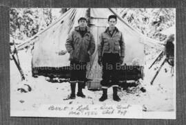 Lyle Hendricks et Bert Oakley à la mine Chibougamau Explorers en 1950.