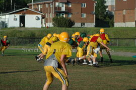 Match de l'équipe de football Troïlus de Chibougamau.