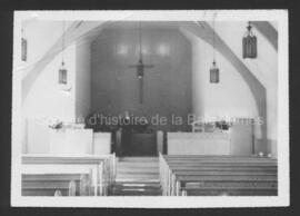 Inauguration de l’église protestante United Church de Chibougamau en 1956. À l’arrière figure Sta...