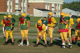 Match de l'équipe de football Troïlus de Chibougamau.