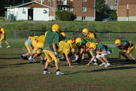 Match de l'équipe de football Troïlus de Chibougamau.