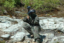 Partie de paintball à Chibougamau