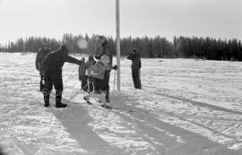Skieur aux finales des Jeux de Québec à Chapais