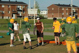 Match de l'équipe de football Troïlus de Chibougamau.