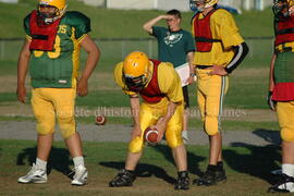 Match de l'équipe de football Troïlus de Chibougamau.