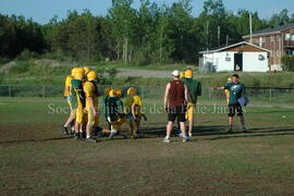 Match de l'équipe de football Troïlus de Chibougamau.