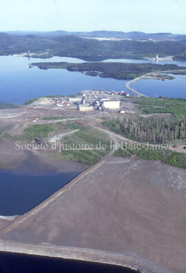 Copper Rand shaft, tailings and causeway.