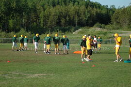 Match de l'équipe de football Troïlus de Chibougamau.