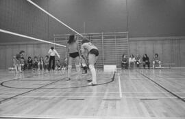 Partie de volley-ball aux finales des Jeux de Québec à Chapais