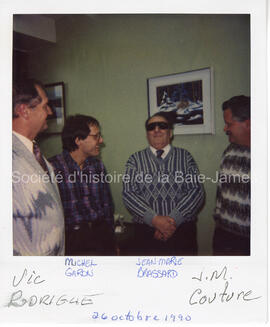 Vic Rodrigue, Michel Caron, Jean-Marie Brassard, Jean-Marie Couture, 26 octobre 1990.