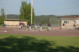 partie de baseball à Chibougamau.