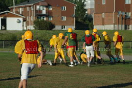 Match de l'équipe de football Troïlus de Chibougamau.