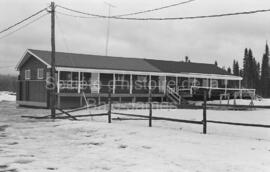 Extérieur du chalet à la pente de ski de Lebel-sur-Quévillon