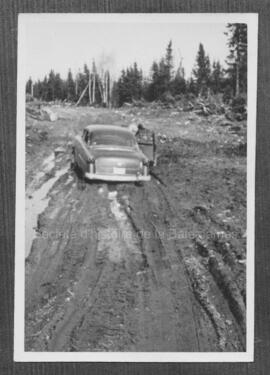 Chemin de la mine Jaculet au début des années 1950.
