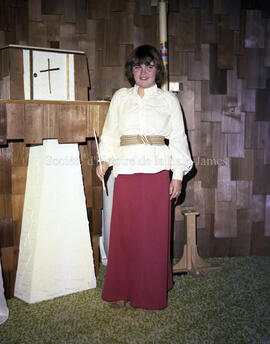 Enfant lors de sa profession de foi