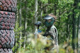 Partie de paintball à Chibougamau