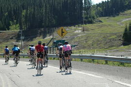 Groupe de cyclistes à Chibougamau