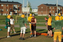 Match de l'équipe de football Troïlus de Chibougamau.