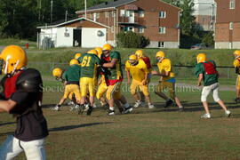 Match de l'équipe de football Troïlus de Chibougamau.