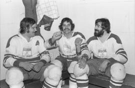 3 joueurs du Domtar lors de leur joute contre les Voodoos