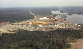 Vue aérienne de l’usine Camille Richard à Lebel-sur-Quévillon
