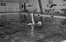 Nageuse aux finales des Jeux du Québec à Chapais