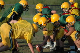 Match de l'équipe de football Troïlus de Chibougamau.