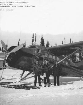 Robert House, Ron Thierry et Thomas Fecteau base lac caché