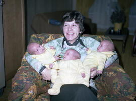 Mélanie, Stéphanie et Valérie Côté, les premières triplettes de Lebel-sur-Quévillon